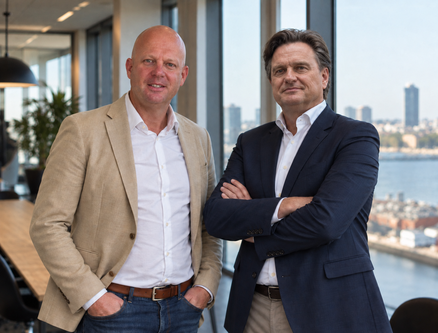 Karel van Huis en Bert-Jan Nievaart van KVH Brokers